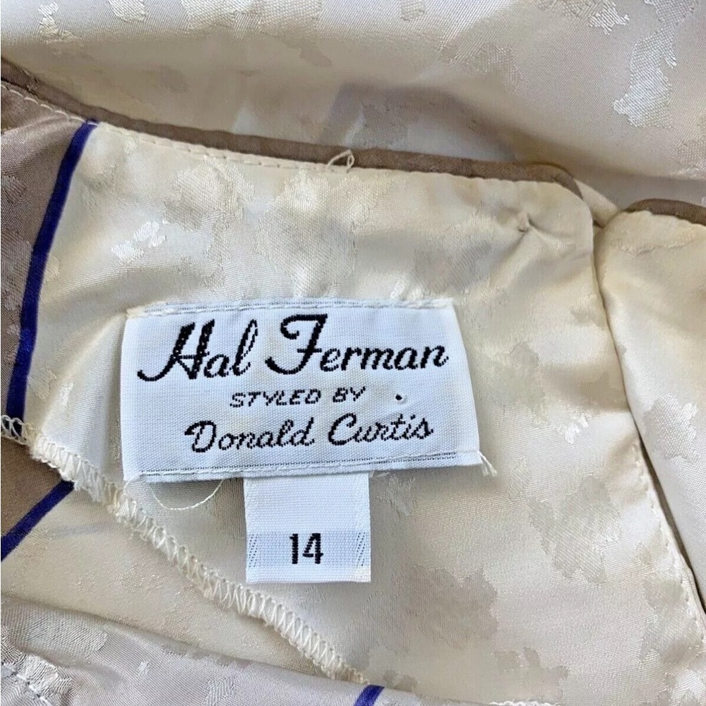 Vintage 1980s Hal Ferman Skirt Top Set - size Medium - Picture 6 of 6